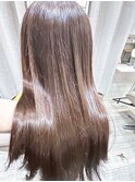 新宿髪質改善うる艶大人美髪ミルクティーベージュブラウンカラー