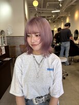 ラック 津田沼(LUCK) ピンクパープル/ダブルカラーインナーカラーケアブリーチ