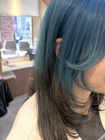 ネオリーブカフ 鶴ヶ峰店(Neolive caff)&nbsp;グラデーションカラー　デザインカラー　ツートーンカラー