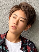 エルマーク 高槻(L-MARK) センターパート/ブリーチ/ダブルカラー/men's/メンズ