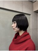 くびれヘア/暗めカラー/アプリコットオレンジ/縮毛矯正