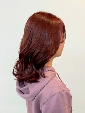 エトレ(etore) 透明感カラー/チェリーレッド/レイヤーカット