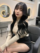 ラピス 福岡天神店(Lapis) ブルーブラック×エクステ80枚