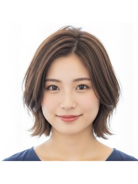 小顔ナチュラル外ハネボブ