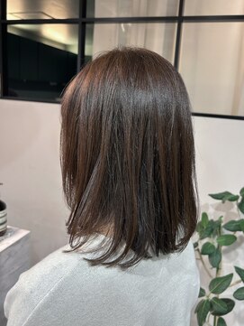 ヘアサロン ナノ(hair salon nano) ボブ,白髪ぼかし,ナチュラルハイライト,大人かわいい