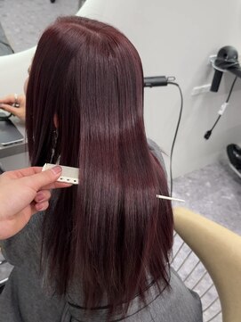 ジュイル ハラジュク(JEWIL HARAJUKU) 10代20代30代ブリーチなしボルドーカラー