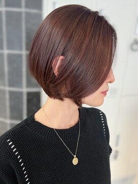 リアンバイアリュール(Lian by Allure) レイヤーカットハッシュカットショート顔周り前髪髪質改善ボブ