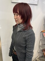 アンダーカレント(undercurrent)&nbsp;ブリーチなし/ダブルカラー/レッドカラー/ワインレッド/レイヤー