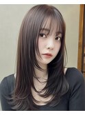 ココアベージュ/オリーブグレー/小顔/黒髪[立川/髪質改善]