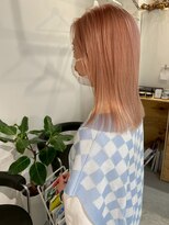  fit stand 千葉/ショートボブ/カット/パーマ/ダブルカラー/トリートメント/縮毛矯正&nbsp;イメチェン/ピンクベージュ/アンブレラカラー[千葉]