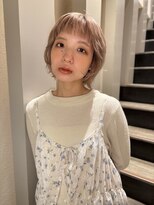 ニューヨークニューヨーク 三宮店(NYNY) オン眉/ブロンドカラー/ショートボブ