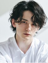 ビフィーノ リルネ フォー メン(Bifino Rilune for men)&nbsp;刈り上げセンターパート/波巻きツイストスパイラル/川西池田