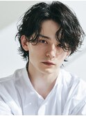 刈り上げセンターパート/波巻きツイストスパイラル/川西池田
