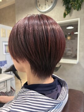 ハナビ(hanabi) 40代/髪質改善/ショート/明るい白髪染め/繰り返すほど艶髪へ