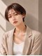 アン 青葉台(un)の写真/シルエットを計算した骨格補正カット!スタイリングも乾かすだけで簡単♪【ハイライトの組合せもおすすめ】