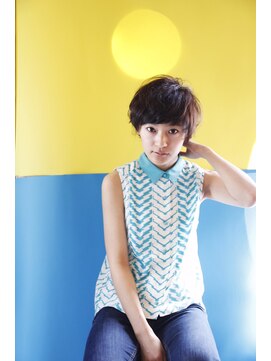 ブーケ(BOUQUET) 厚めバング　ナチュラルボブ　無造作　マーメードアッシュ