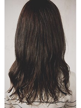 レセ 南柏店(Laissez) ゆるウェーブ×アッシュグレー/セミロング/伸ばしかけ/パーマ