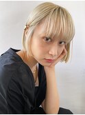 ニュアンス前髪とシックなボブ＊fukuda
