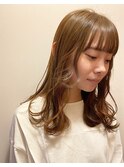 【saya】ベージュに馴染むインナーオレンジ