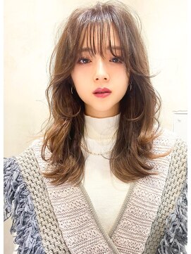 エイミー(Aimee) Aimee 町田 大人かわいいミディアム×ミルクティーベージュ