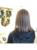 髪質改善　ブリーチ　前髪カット　ダブルカラー　ハイライト