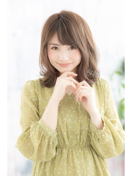 ミック ヘアアンドビューティー 大山店(miq  Hair&Beauty) 外国人風くびれカール大人フェミニンミディアムウルフc1