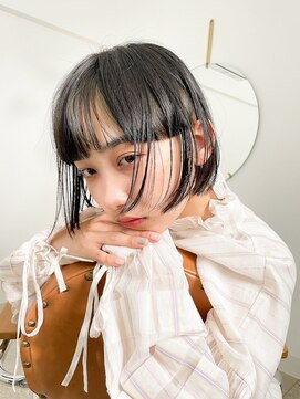 トゥコ(tuco) フロントインナー インナーカラー ワイドバング ミニボブ