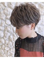 モアナ バイ ヘッドライト 沖縄南風原店(Moana by HEADLIGHT)&nbsp;Moana【南風原】#パーマショート#マッシュショート#ベージュ