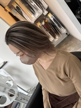 ラフ 難波店(LAFF) #黒髪#ボブルフ#ネビージュ#小顔#ワンレン