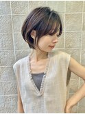 長めショートヘア 大人スタイル ショートボブ 30代40代50代