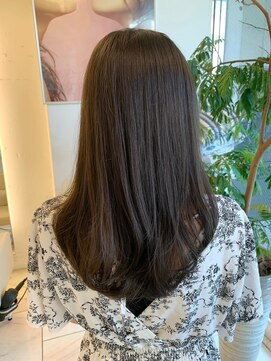 ヘアーアンドメイク ブリリアント(hair&make BRILLIANT) オリーブベージュ フローディアトリートメント 30代ヘア