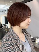 暖色ハイトーン×ショートボブ【横浜モード】