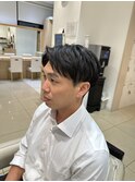 刈り上げアップバング
