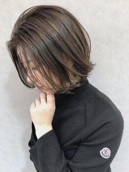 ヘアーアンドメイク アズール 深谷店(Hair&Make Azur)の写真/髪のツヤにこだわった髪にやさしい“艶カラー”でぷるっぷるの仕上がりに♪気になるチラホラ白髪にも◎