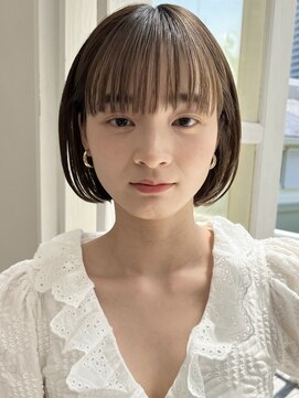 アミー 駒澤(Ammy komazawa) ミニボブ/切りっぱなし/タッセルボブ/ショートボブ/透明感カラー