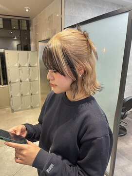 リリー(Lilley) (lilley内堀)ヘアアレンジ×前髪×ブリーチカラー