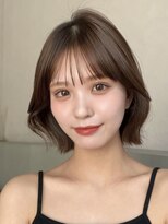 オーラ オモテサンドウ(Aura omotesando)&nbsp;透明感カラー×ワンカールで可愛いレイヤーボブ
