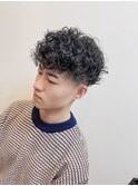 メンズパーマカーリーパーマプードルパーマ刈り上げフェード