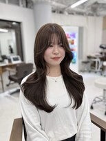 ハピネス 梅田茶屋町店(HAPPINESS)&nbsp;韓国風巻き くびれ巻き オルチャンレイヤー ヘーゼルベージュ