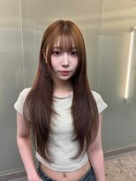 ボタン ハカタ(VOTAN hakata) 市野瀬裕奈/博多韓国ヘア/顔周りカット/レイヤーカット/ブラウン