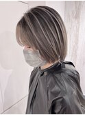 バレイヤージュ/シルバーグレージュ/ケアブリーチ/池袋美容院