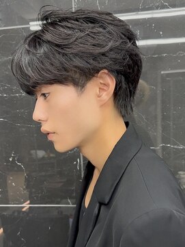 サイン メンズ 渋谷(SIGN men's) フェザーパーマ/ニュアンスパーマ/センターパート/カルマヘア