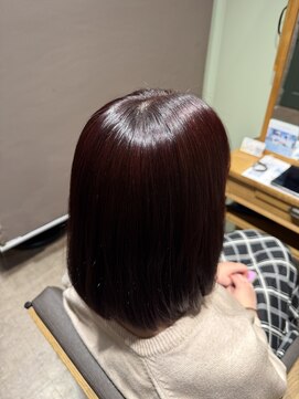 *美髪ストレート×ボルドカラー*