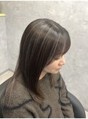 大人ハイライトチャコールグレージュ