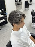 ツイストスパイラルパーマセンターパート