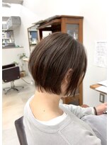 ティーシースペース 元住吉店(T.C.SPACE)&nbsp;ショートボブ × ナチュラルベージュ