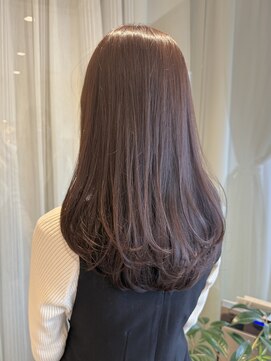 ザザ ZA/ZA 神楽坂 透明感グレージュ×ローレイヤー