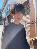 軽めマッシュダウンパーマナチュラルツーブロック爽やか/本厚木