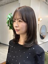 hyon myon/RISEbyREVO 綾瀬店【ヒョンミョン】&nbsp;ハッシュカット/デザインカラー/グレージュ[綾瀬駅/韓国ヘア]