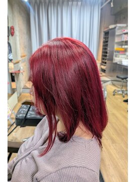 ヘアーメークテスタヴァンティ (Hair make Testavanti) ボブ×ベリーレッド